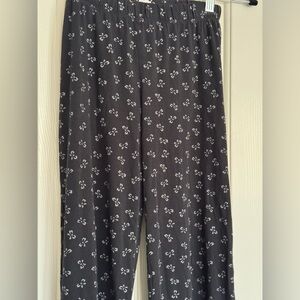 Victoria’s Secret Black & Grey Bow Pajama Pants